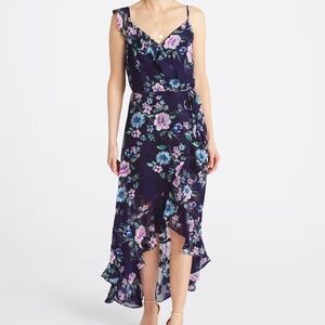 Floral ruffle maxi dress